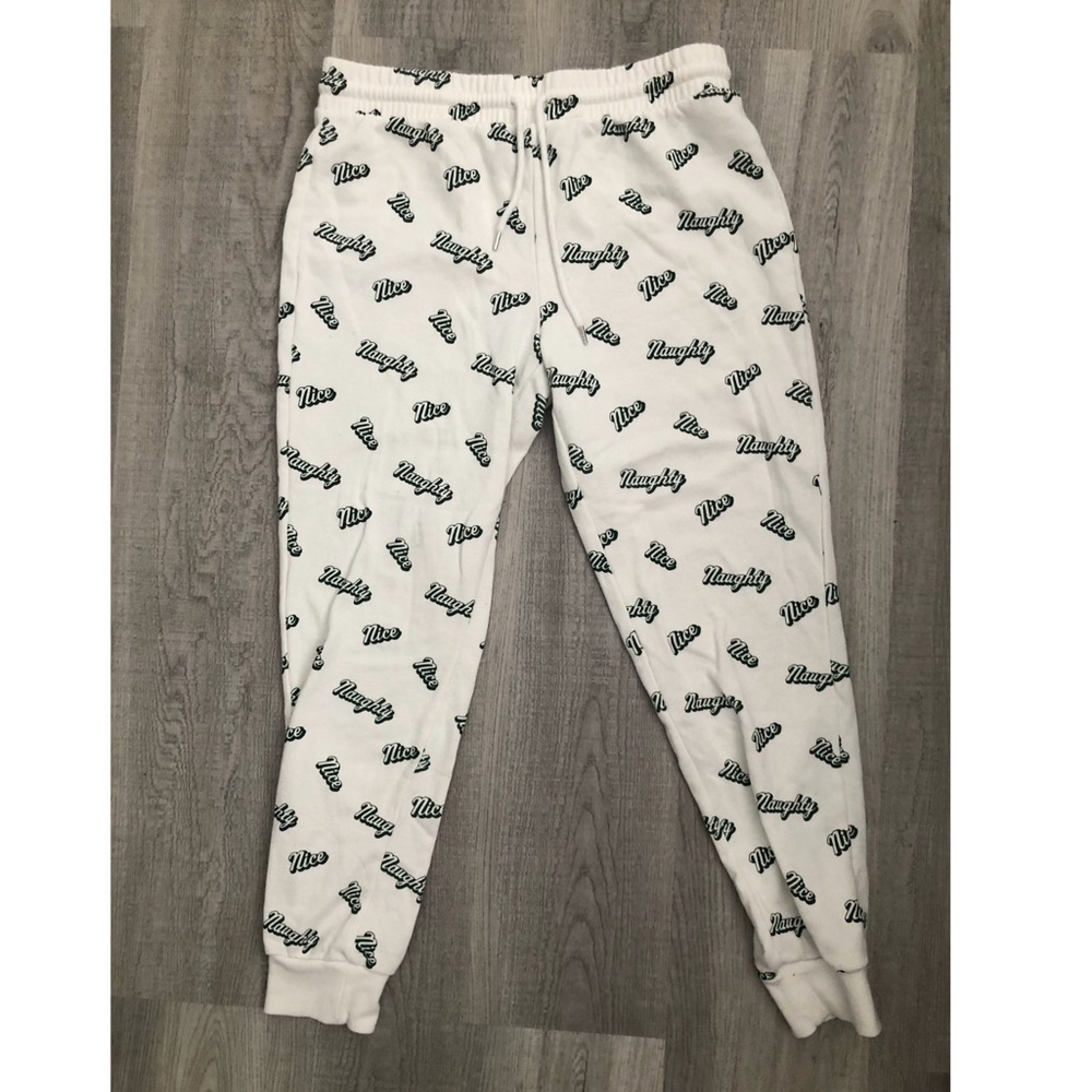Naughty Nice Christmas sweatpants from Forever 21